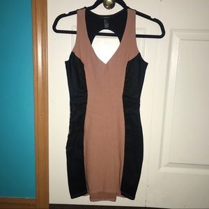 Black and Pink Mini Dress